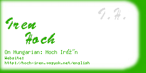 iren hoch business card